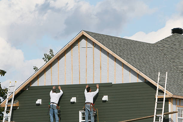 Professional Siding Installation technician working in Fayetteville, GA